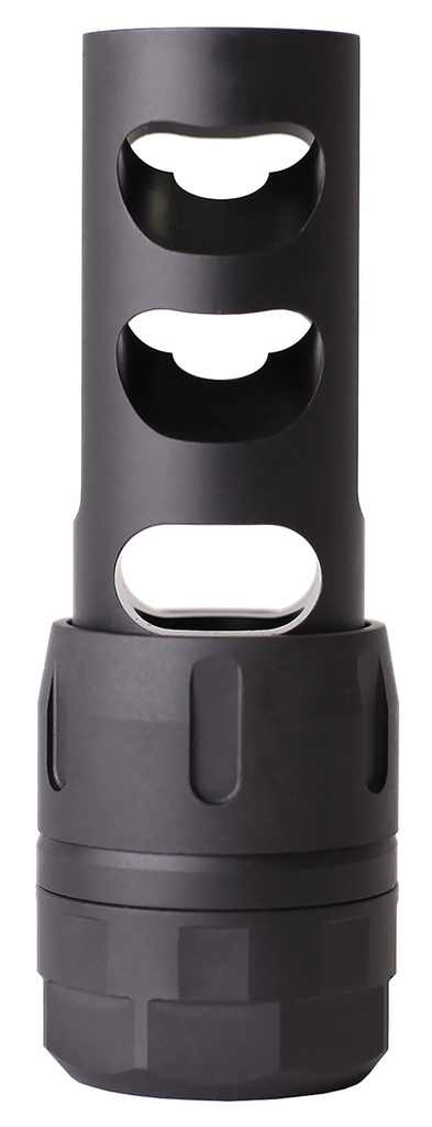 Nosler 97200 Muzzle Brake Muzzle Brake Black 5/8" 24 tpi Threads for 243 Cal