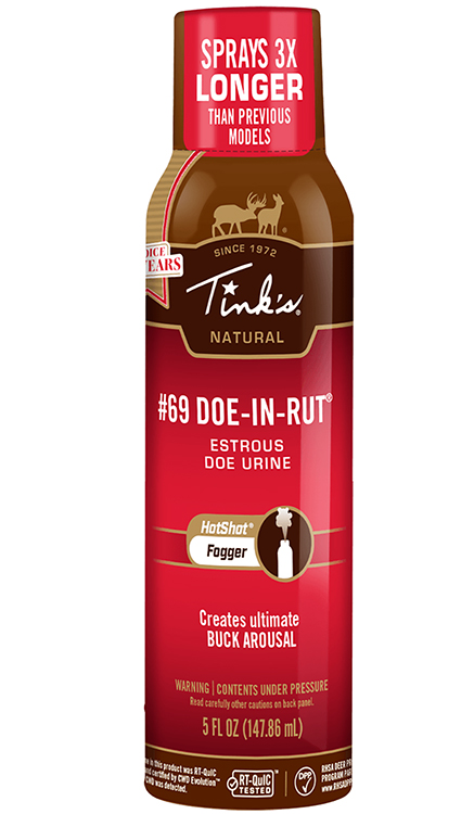 Tinks W5500 #69 Doe-In-Rut Estrous Fogger Deer Attractant Doe In Estrus Scent 5 oz Aerosol
