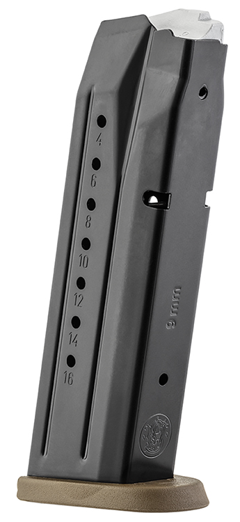 Smith  &  Wesson 3007345 M & P  17rd 9mmLuger Blued/Brown Floor Plate Steel