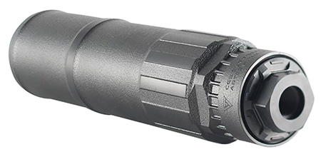 CGS Suppressors CGSHELIOSQDTI Helios QD 36 Cal 1.75" Diameter, Titanium with Black PVD Finish, 5/8"-24 tpi  &  1/2"-28 tpi Thread Pattern