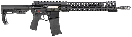 Patriot Ordnance Factory 01143 P415 Edge 223 Rem,5.56x45mm NATO 16.50" 30+1 Black Hard Coat Anodized 6 Position MFT Stock
