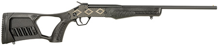 Rossi SSP1BKEN1 Tuffy Youth 410 Gauge with 18.50" Barrel, 1rd Capacity, Matte Black with Snakeskin Engraving Metal Finish  &  Black Fixed Thumbhole Stock Right Hand