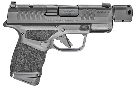 Springfield Armory HC9389BTOSP Hellcat Micro-Compact RDP 9mm Luger 13+1/11+1 3.80" Threaded/Compensated Barrel, Black Polymer Frame w/Picatinny Acc. Rail  &  Adaptive Grip Texture, Optic Ready Slide