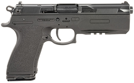 FK Brno US FKPSDFS75 PSD  7.5 FK 16+1 5.30" Black Tilting Barrel, Dark Gray Nitride Optic Cut/Serrated Steel Slide, Black Polymer Frame w/Beavertail  &  Picatinny Rail, Black Textured Polymer Grip