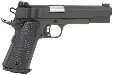 Taylors  &  Company 230056 1911 Tactical Full Size 10mm Auto 8+1, 5" Stainless Steel Barrel, Black Parkerized Serrated Slide, Black Parkerized Steel Frame w/Beavertail, Black/Gray G10 Grip