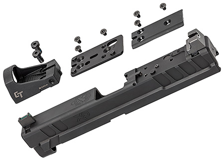 Springfield Armory XD4903 XD OSP  Fits Springfield XD 9mm Luger, Black Steel, Suppressor Height Night Sights Includes Crimson Trace Red Dot  &  Cover Plate