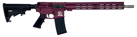 Great Lakes Firearms GL15223SSCHY AR-15  223 Wylde 16" Stainless 30+1, Black Cherry Rec, Black Stock  &  Grip