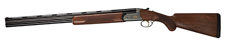 Bettinsoli USA BOSL122822 Omega S Lite 12 Gauge Break Open 3" 2rd 28" Blued 28" Vent Rib Barrel Stainless Engraved Stainless Receiver Walnut Wood Fixed Stock Ambidextrous Hand