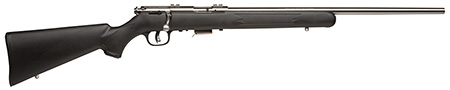 Savage Arms 91700 93 FSS Full Size 22 WMR 5+1 21" Matte Sporter Barrel, Matte Drilled  &  Tapped Stainless Steel Receiver, Matte Black Fixed Synthetic Stock, Right Hand