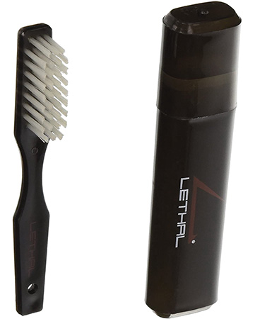 Lethal 9584671 Prepasted Field Toothbrush Black 4.0" Long Includes Carry Case