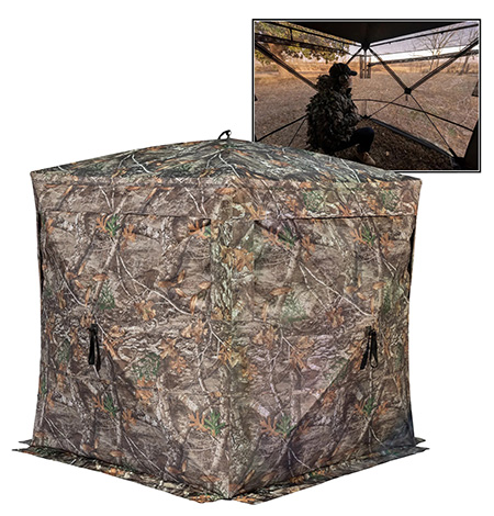 Rhino Blinds R180STRTE Rhino 180  See Through Realtree Edge 150 Denier/Mesh