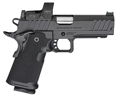 Springfield Armory PH9117AOSD Prodigy  9mm Luger 20+1/17+1 4.25" Bull Barrel, Black Cerakote Carbon Steel Frame w/Picatinny Acc. Rail, Black Cerakote Optics Ready Slide, Includes Hex Dragonfly Red Dot