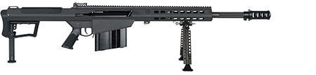 Barrett 18216 M107A1  50 BMG 10+1 20" Chrome-Lined Fluted Barrel, Four Port Cylindrical Muzzle Brake, Anodized Aluminum Receiver, A2 Polymer Grip, Optics Ready