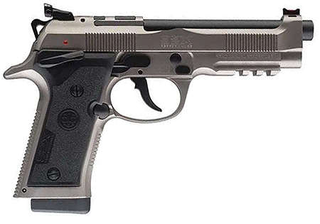 Beretta USA J92XPCO21 92X PCO Full Size Frame 9mm Luger 15+1 4.90" Black Barrel, Gray Nistan Optic Ready/Serrated Steel Slide  &  Frame w/Beavertail  &  Picatinny Rail