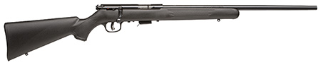 Savage Arms 96709 93R17 F Full Size 17 HMR 5+1 21" Matte Black Button Rifled Barrel, Matte Black Drilled  &  Tapped Carbon Steel Receiver, Matte Black Fixed Synthetic Stock, Right Hand