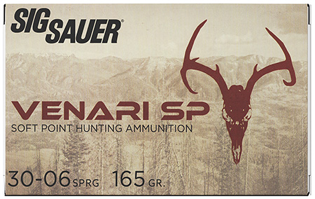Sig Sauer V3006SP16520 Venari  30-06Springfield 165gr Soft Point 20 Per Box/10 Case