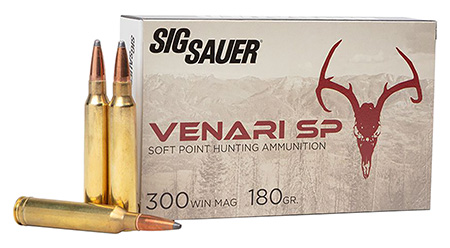 Sig Sauer V300WMSP18020 Venari  300WinMag 180gr Soft Point 20 Per Box/10 Case