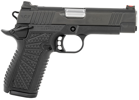 Wilson Combat SFT9CM42A SFT9  9mm Luger 15+1 (2) 4.25" Stainless, Black, Beavertail Frame, Integrated Grips, Fiber Optic Sights, Ambi Safety