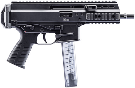 B & T Firearms BT-36039 APC Pro 9mm Luger 30+1 6.80" Black Steel Barrel, M-LOK Handguards, Black Hard Coat Anodized Aluminum Picatinny Rail Receiver, Black Polymer Grips, Ambidextrous