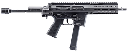 B & T Firearms 500003TBG SPC9  9mm Luger 33+1 9.10", Black, Tele Brace Adapter, Polymer Grip (Glock Mag Compatible)