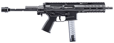 B & T Firearms 500003TB SPC9  9mm Luger 33+1 9.10", Black, Tele Brace Adapter, Polymer Grip (OEM Mag)