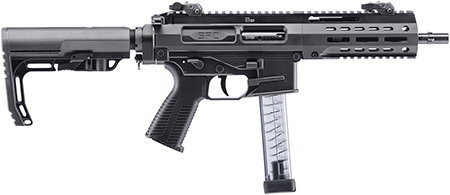 B & T Firearms 500010G B & T SPC9  9mm Luger 33+1 16", Black, Telescopic Stock, Polymer Grip (Glock Mag Compatible)
