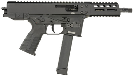 B & T Firearms 450002G GHM  9mm Luger 33+1 6.90", Tri-Lug Threaded Muzzle, Black, No Brace, Polymer Grips, Ambi Controls (Glock Mag Compatible)
