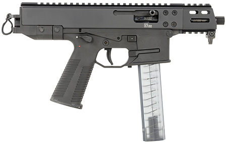 B & T Firearms 450008 GHM Compact 9mm Luger 33+1 4.30", Tri-Lug Threaded Muzzle, Black, No Brace, Polymer Grips (OEM Mag)