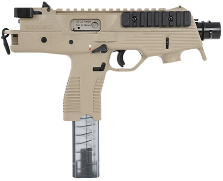 B & T Firearms 30105NUSCT TP9  9mm Luger 30+1 5.10", Coyote Tan, Polymer Frame/Grip, No Brace, Iron Sights
