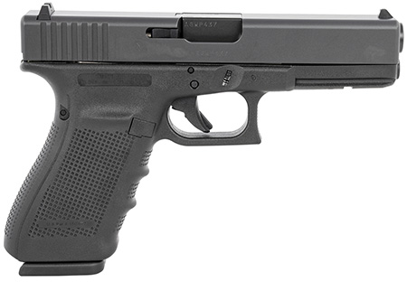 Glock UG2050203 G20 Gen4 Full Size 10mm Auto 15+1, 4.61" Black Steel Barrel, Matte Black Serrated Steel Slide, Black Polymer Frame w/Picatinny Rail, Black Finger Grooved Grip, Ambidextrous, USA Made