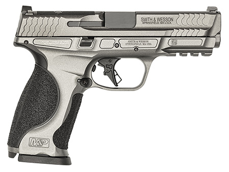 Smith  &  Wesson 13194 M & P M2.0 Optic Ready 9mm Luger 17+1 (3) 4.25", Tungsten Gray, Aluminum Frame with Picatinny Rail, Optic Cut Slide, Interchangeable Backstrap Grip, Ambi Controls
