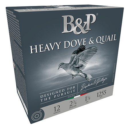 B & P 12B18D8 Heavy Dove  &  Quail  12Gauge 2.75" 1 1/8oz 8Shot 25 Per Box/10 Case