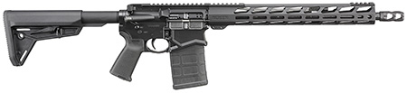 Ruger 5610 SFAR  308 Win 20+1 16.10" Black Steel Barrel, Black Hardcoat Anodize Picatinny Rail Aluminum Receiver, 15" M-LOK Handguard, Magpul SL Black Synthetic Stock, Black Magpul Grip, Right Hand