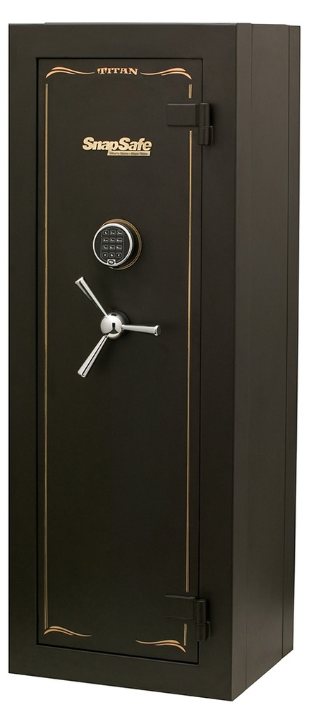 SnapSafe 75010 Titan Modular Safe Access Code/Key Entry, Black 9 Gauge Steel, 9 Gun Slots, 12+ Long  Gun Capacity