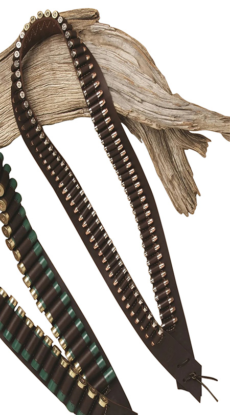 Hunter Company 0745 Western Bandolero  Antique Brown Leather 45 Colt 85rd