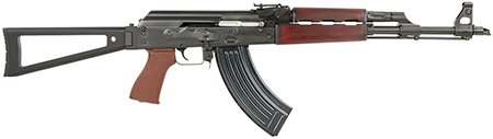 Zastava Arms Usa ZR7762RTF ZPAPM70  7.62x39mm 30+1 16.30" Black Chrome Lined Steel Barrel, Black Serbian Red Wood Handguard, Black Synthetic Folding Triangle Stock, Black Synthetic Grip