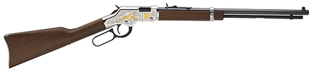 Henry H004SAT Golden Boy 2nd Amendment Tribute 22 Short,Long,LR 16 LR/21 Short 20" Nickel Plated American Walnut Right Hand