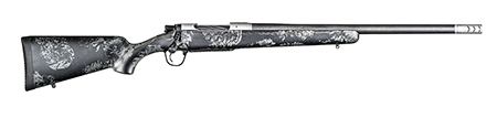 Christensen Arms 8010631300 Ridgeline FFT 6.8 Western 3+1 20" Carbon Fiber/Threaded Barrel, Stainless Steel, Black with Gray Accents Stock
