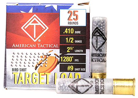 ATI ATIAC4109 Target Load  410Gauge 2.5" 1/2oz 9Shot 25 Per Box/10 Case