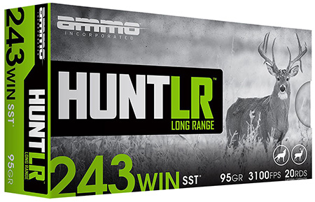 Ammo Inc 243W095SSTA20 Signature  243Win 95gr Super Shock Tip 20 Per Box/10 Case