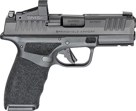 Springfield Armory HCP9379BOSPSMSC Hellcat Pro OSP 9mm Luger 3.70" 15+1, Black, Picatinny Rail Frame, Serrated Optic Cut Slide, Shield Red Dot