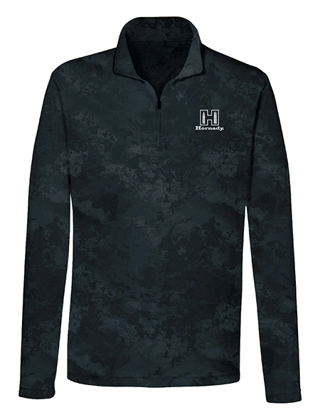 Hornady 99597XXXL Performance  3XL Black Long Sleeve 1/4 Zip, Polyester/Spandex
