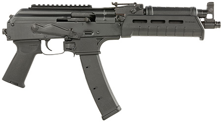 Century Arms HG7536N Draco 9S 9mm Luger 35+1 11.14" Barrel,  Black Stamped Receiver, Magpul MOE Handguard  &  AK Grip, EV9 Scorpion Magazine