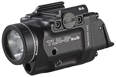 Streamlight 69419 TLR-8 Sub Gun Light with Red Laser  Black Anodized 500 Lumens White LED Springfield Armory Hellcat
