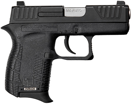 Diamondback DB0100E002 DB380 Gen4 Micro-Compact Frame 380 ACP 6+1, 2.80" Stainless Steel Barrel, Black Nitride Serrated Stainless Steel Slide, Black Polymer Frame w/Beavertail  &  Grip