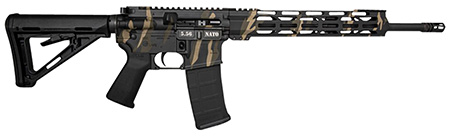 Diamondback DB1717K171 DB15  5.56x45mm NATO 30+1 16", Tiger Stripe Camo Rec, Black Magpul Carbine Stock  &  Grip