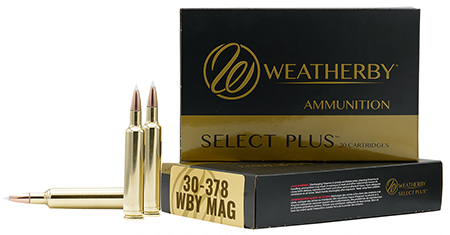 Weatherby B303180TTSX Select Plus  30-378WthbyMag 180gr Barnes Tipped TSX Lead Free 20 Per Box/10 Case