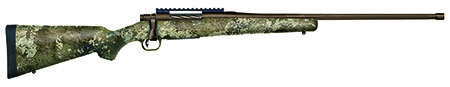 Mossberg 28171 Patriot Predator 7mm PRC 3+1 24" Fluted  &  Threaded, Patriot Brown Cerakote Barrel/Rec, TrueTimber Strata Stock