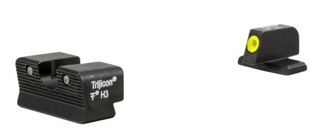 Trijicon 600865 HD XR Night Sights  Green/Tritium Yellow Outline Front Sight-Green Tritium Black Outline Rear Sight Sig Sauer P225/P226/P228 #8 Front/#8 Rear