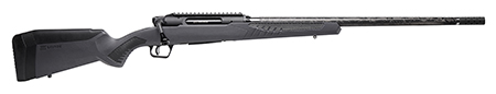 Savage Arms 57895 Impulse Mountain Hunter 6.5 Creedmoor 4+1 22" Carbon Fiber Threaded Barrel, Black Aluminum Receiver w/Picatinny Rail, Gray AccuStock Synthetic Stock, Ambidextrous